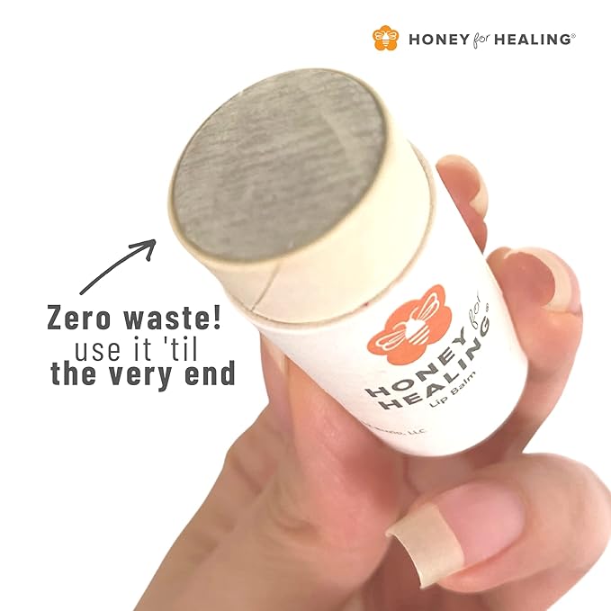 Lip Balm Moisturizer with Manuka Honey 15+ UMF, Coconut Oil, and Castor Oil For Chapped, Cracked, Dry Lips | Protects, Smoothes, and Nourishes your Lips | 0.25 oz / 7 gr (Soft Plum)
