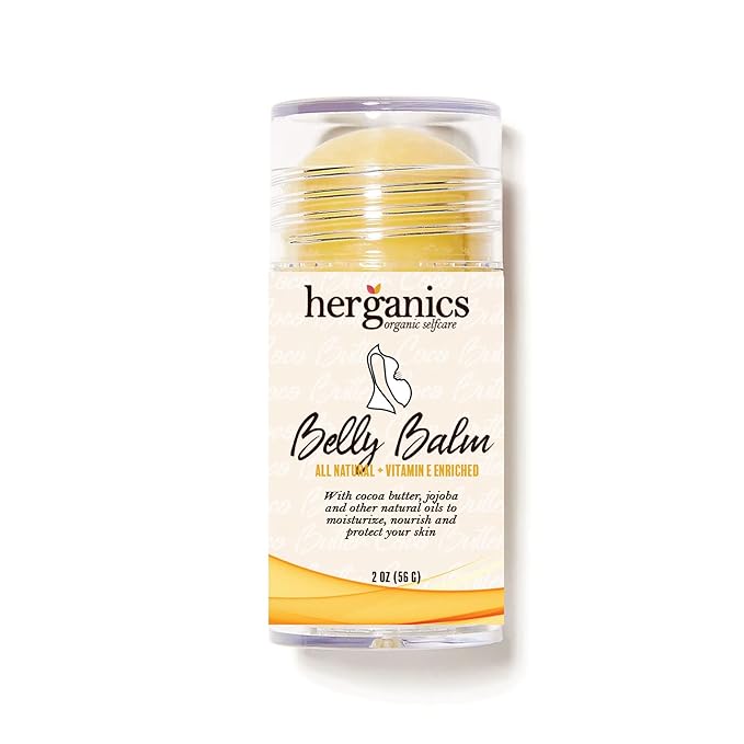 Stretch Mark Cream For Pregnancy and Belly Balm Oil Stick, Belly Oil For Pregnancy, Tummy Butter, Pregnancy Lotion 2 oz