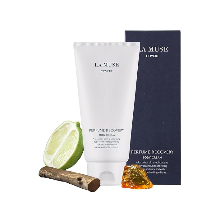 LA MUSE Perfume Body Lotion for Men(Deep Woody Amber) | Moisture Amber Body Lotion for Dry Skin, All Skin Types with Shea Butter | Non-Sticky & Non-Greasy, Fast Absorbing for Daily Use | 10.14 fl oz