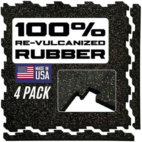 Interlocking Rubber Floor Tiles – Heavy Duty 100% Rubber Gym Flooring by GrytFit
