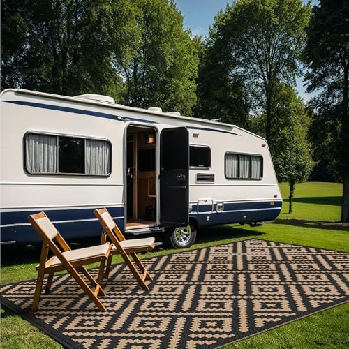 GENIMO Outdoor Rug, Waterproof Plastic Rugs 9'x18' - Image 3