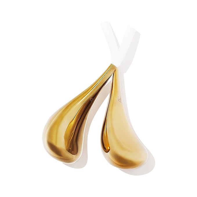 Angela Caglia Gold Cryo Facial Set | Refreshing Cryotherapy Facial Set that Improves Circulation, Reduces Puffiness and Dark Circles for a Refreshed & Rejuvenated Complexion