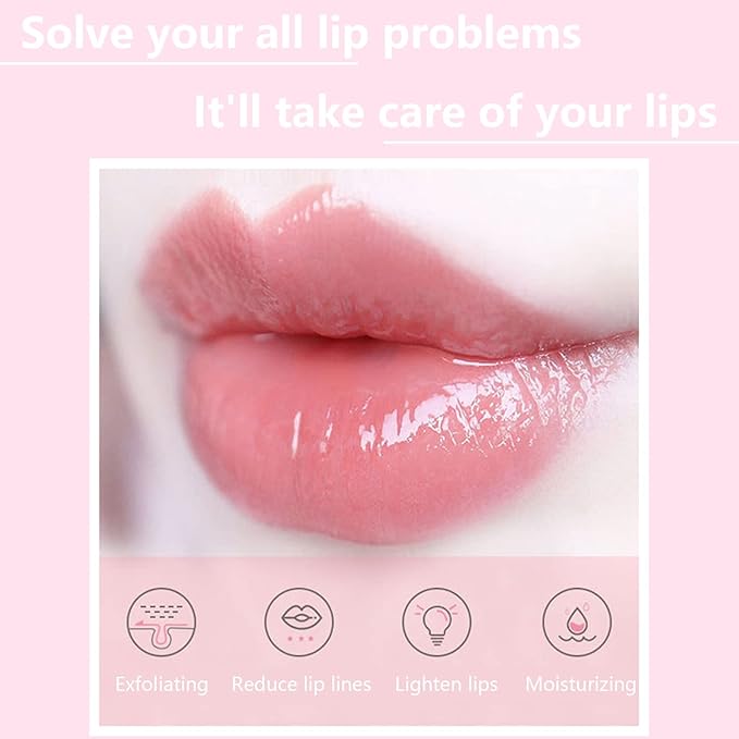 4PCS Bee Lip Balm Honey Lip Balm,Exfoliating Honey Pot Lip Balm Sleeping Lip Mask with Brush, Hydrating & Prevention Dry and Cracked, Lip Scrubs Exfoliator & Moisturizer