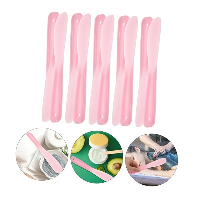 10pcs Tool Stick Makeup Spatula Cosmetic Plate Mixer Cosmetic Mixer Silicone Stirring Tools Beauty Spatula Makeup Plate Spatula Makeup Mixing Tool Makeup Mixer Tool