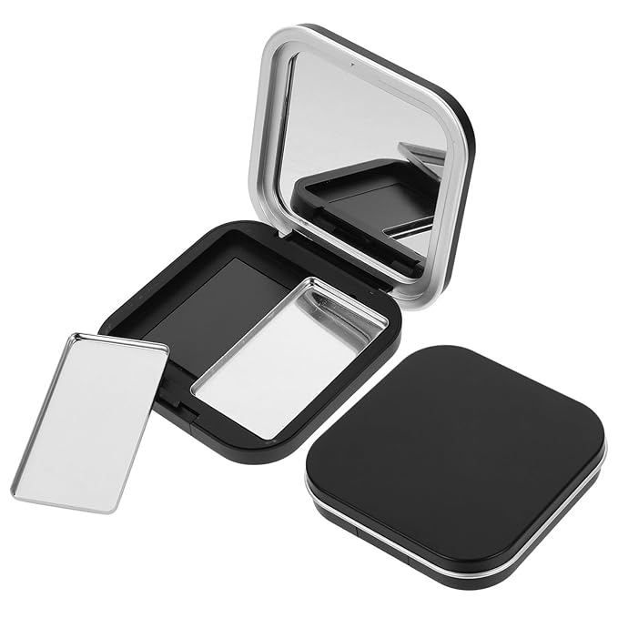 Makeup Pallet Magnetic Travel Containers Eyeshadow Palettes 2pcs Empty Eyeshadow empty eyeshadow empty makeup makeup Makeup Empty Empty Eyeshadow Containers Makeup Pallet Black Eyeshadow
