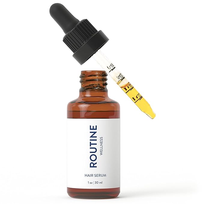 Routine Wellness Advanced Hair Serum - Nourishing Scalp Treatment for Enhanced Hair Support and Thickness with Natural Oils, Ideal for Men & Women - 30ml