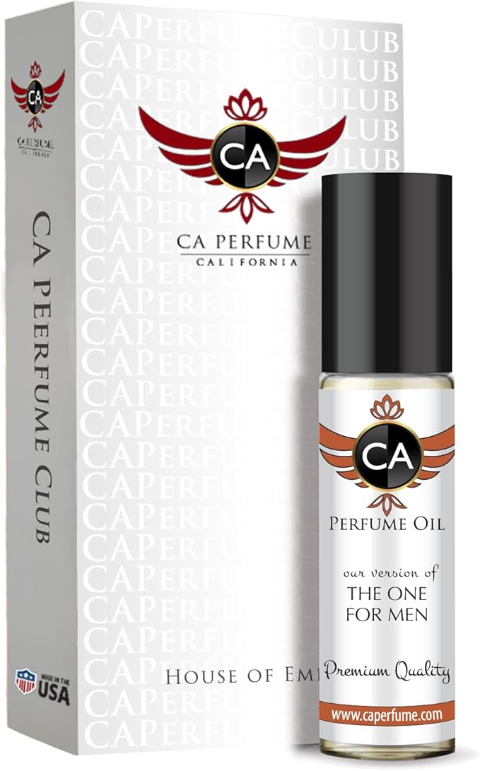 CA Perfume Impression of The One For Men Fragrance Body Oil Dupes Alcohol-Free Sample Travel Size Roll-On 0.3 Fl Oz/10ml