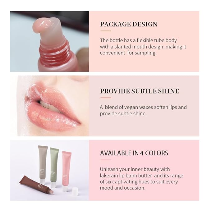 Summer Butter Lip Balm, Moisturizing Hydrating Natural Lip Care, Rich in Nutrients for Soft Smooth Lips
