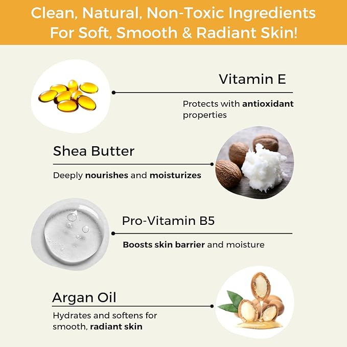 RaGaNaturals Natural Mango Body Lotion for Dry Skin - Tropical Bliss Moisturizer with Shea Butter, Vitamin E, B5, Argan & Avocado Oil - Refreshing Fruity Scent, Plant Based, Non-Greasy, Vegan - 16 Oz