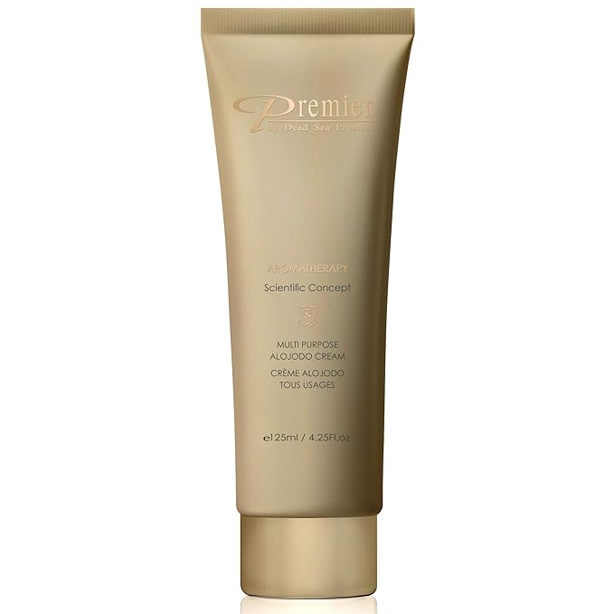 Premier Dead Sea Multi Purpose Alojodo Cream for body and face, allergen free Healthy looking Skin quick absorbing hydrating moisturizer with natural Alovera, Jojoba, Avocado minerals 4.25 Fl oz