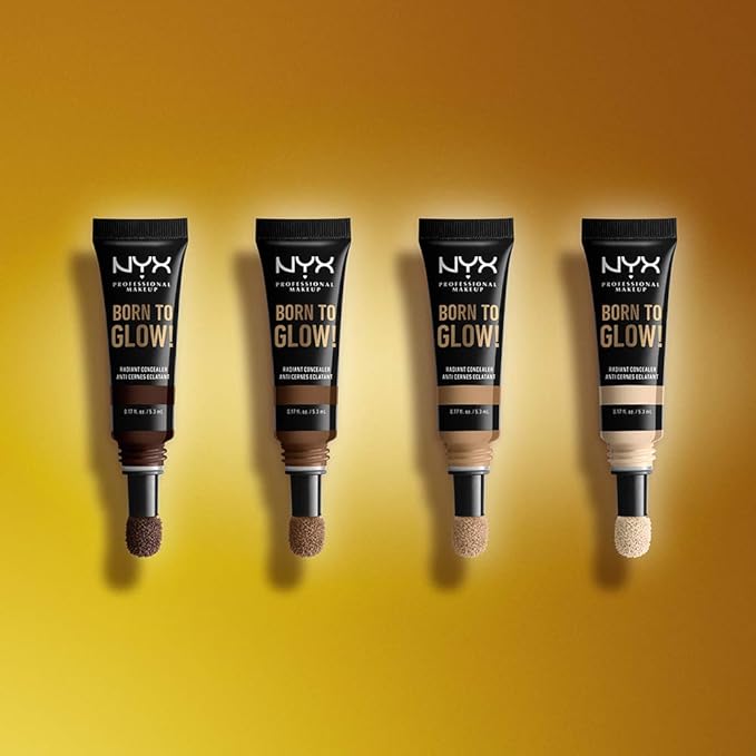 NYX PROFESSIONAL MAKEUP Born To Glow Radiant Concealer, Medium Coverage - Caramel