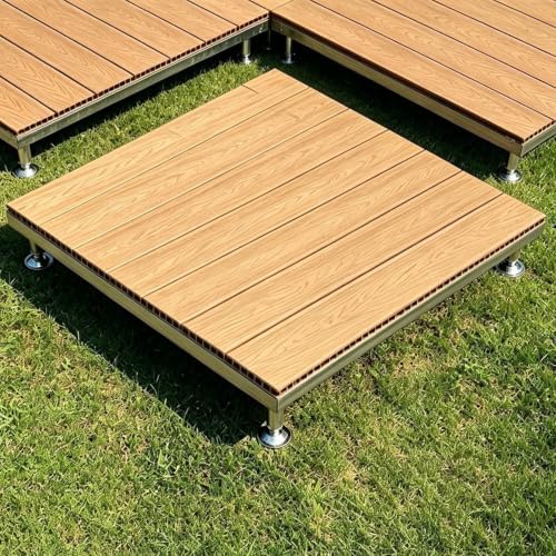 Heavy Duty Adjustable Floating Deck Platform Patio Flooring 84x84cm by Unknown