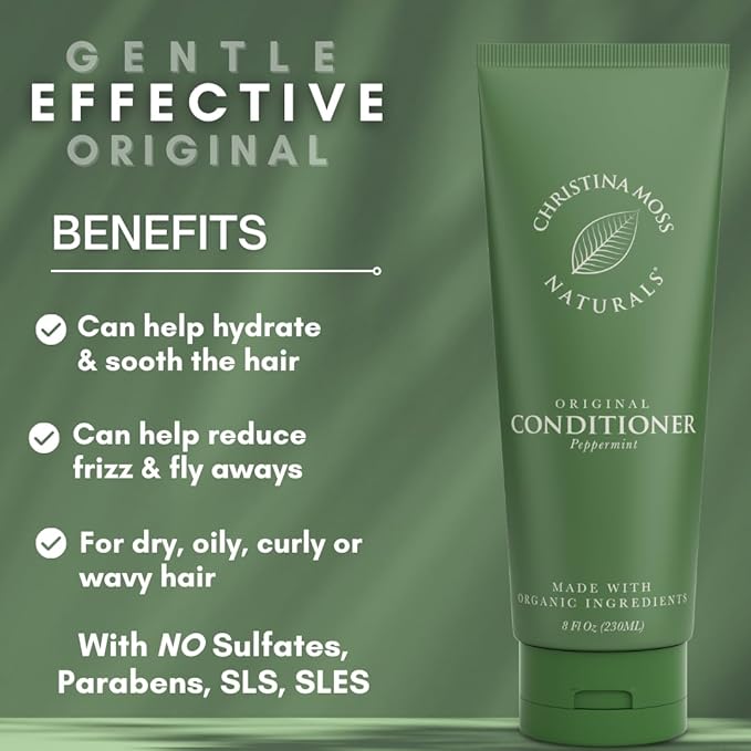 Christina Moss Naturals Conditioner Organic and Natural Ingredients, No Silicones, No Parabens