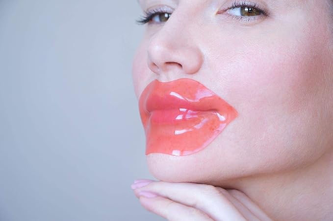 24K Gold Under Eye Patches with 6 pieces of Lip Mask, Anti-Aging Eye Mask, Under Eye Mask Dark Circles and Puffiness, Wrinkles Patches with Hydrogel, Collagen Eye Pad Elasticity Self Care 48 pairs…