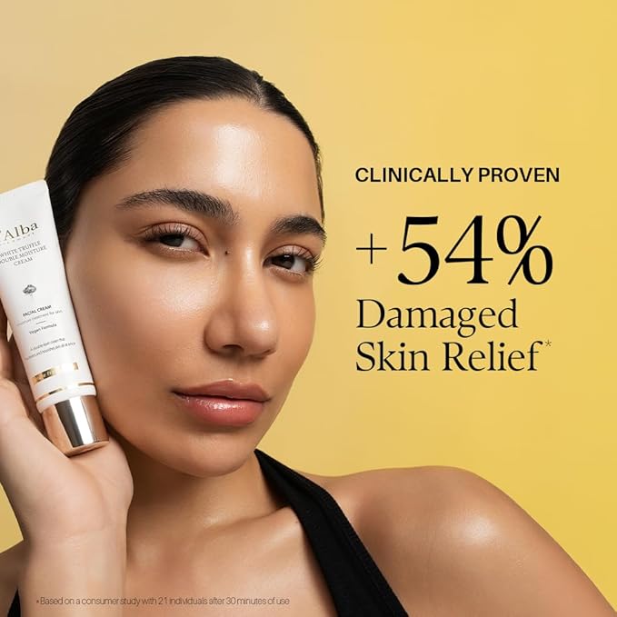 d'alba Piedmont White Truffle Double Moisture Cream, 2-in-1 Face Moisturizer, Vegan Skincare, Vegan Collegen, Skin Firming and Tightening, Dual Formula in ONE tube, Korean Skin Care (2.02 oz)