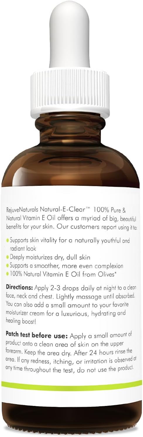 Vitamin E Oil - 100% Pure & Natural, 85,800 IU. Repair Dry, Damaged Skin from Surgery & Acne, Age Spots & Wrinkles. Boost Collagen for Moisturized, Youthful-looking Skin. d-alpha tocopherol, 2 Fl Oz
