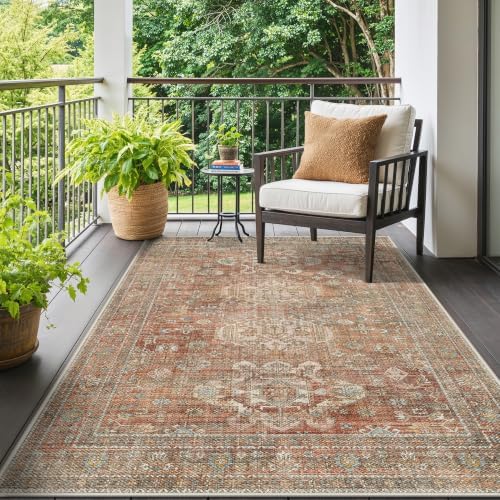 GENIMO 5x8 Outdoor Rug, Washable - Image 4