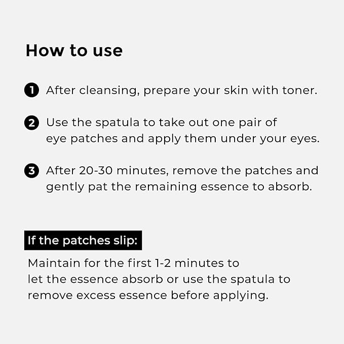 Under Eye Patches Caffeine & Hyaluronic acid (60pc), Eye Patches for Puffy Eyes, Dark Circles, Under Eye Bags, Fine Lines ㅣ Paraben free, Korean Skincare