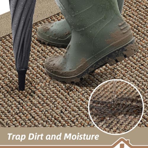 BEQHAUSE Indoor Door Mat 20" x 48", Dirt Trapper Door Mats - Image 3