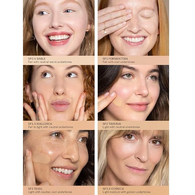 ILIA - True Skin Serum Foundation | Non-comedogenic, Cruelty-Free, Vegan, Weightless Feel, Buildable Coverage, Safe For Sensitive Skin (Salina SF5)