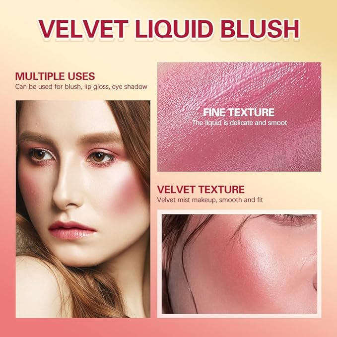 MEICOLY Matte Dewy Liquid Blush,Super Natural Cream Blush Stick for Cheeks,Silky Smooth Soft Pinch Long-Lasting Waterproof and Sweat proof Blush Makeup,Cruelty-Free,03,Hope,Cheery