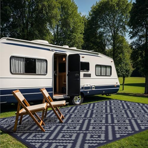 GENIMO Outdoor Rug, Waterproof Plastic Rugs 10'x14' - Image 5
