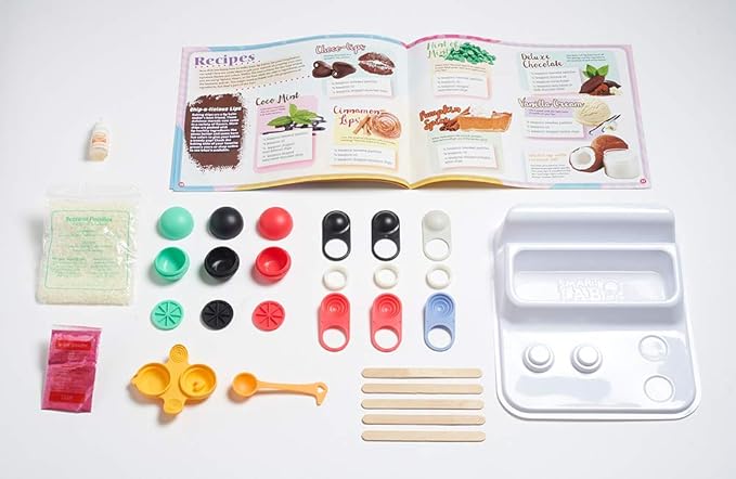 SmartLab Toys Go Natural Deluxe Lip Balm Lab with 20 Recipes, Tips and Techniques. STEM Science Lab