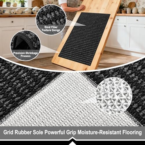 Ultra Thin Door Mat 16"x 24", Non-Slip Entrance Rugs - Image 4