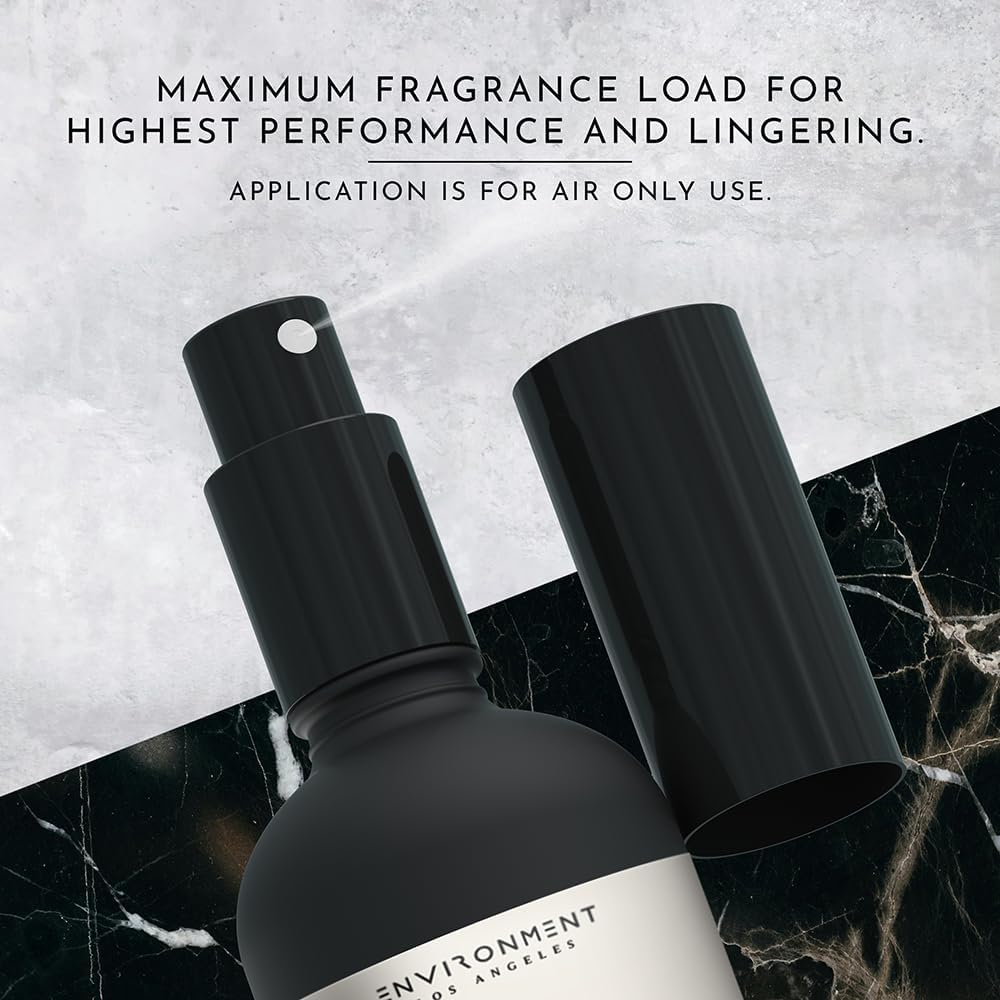 ENVIRONMENT Inspired by Designer Perfume LHomme Room Spray, 100ml Air Freshener (Petitgrain | Carnation | White Cedar) Home Fragrance Accessories, Room Perfume, Room Deodorizer, Vegan & Cruelty-Free