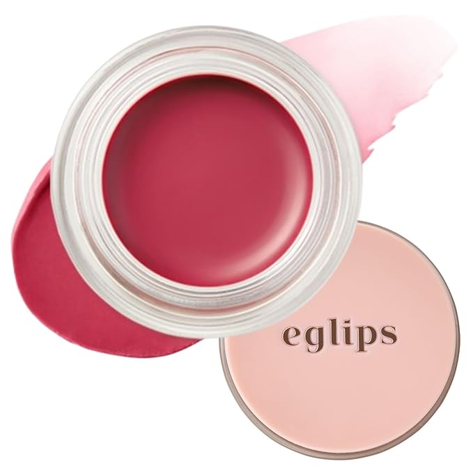 EGLIPS Lip & Cheek Glow Balm - Multi-Use Tinted Melting Balm Blush for Lips & Cheeks Builable and Blendable Texture (06 GLACIER, 0.18 oz)
