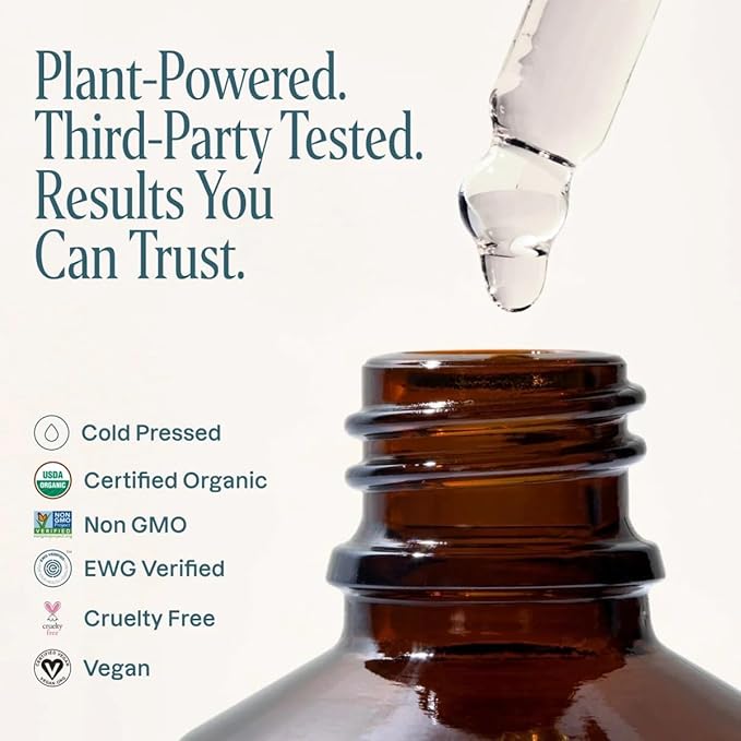 Cliganic Organic Castor Oil, 100% Pure (2oz Glass Bottle with Eyelash Kit) - For Eyelashes, Eyebrows, Hair & Skin (Packaging May Vary)
