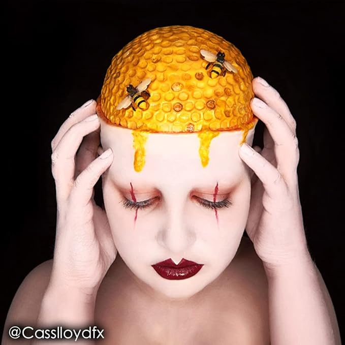 Mehron Makeup Paradise Makeup AQ Refill Size | Face & Body Painting, Beauty, Cosplay, and Halloween | Water Activated Face Paint, Body Paint, Cosplay Makeup .25 oz (7 ml) (Yellow)