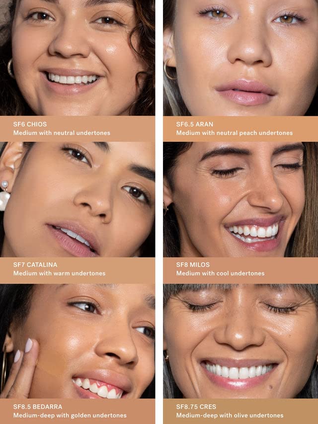 ILIA - True Skin Serum Foundation | Non-comedogenic, Cruelty-Free, Vegan, Weightless Feel, Buildable Coverage, Safe For Sensitive Skin (Bedarra SF8.5)