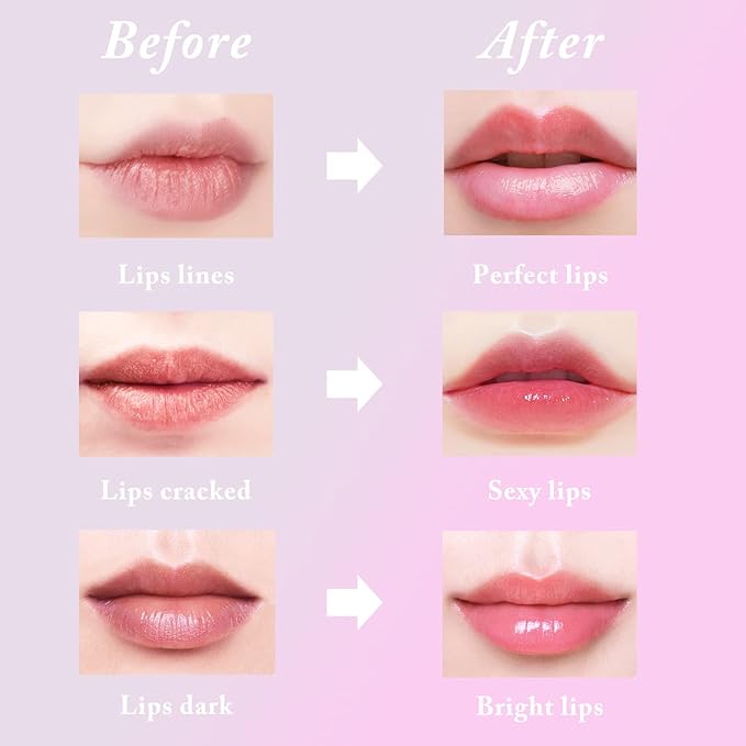 4PCS Bee Lip Balm Honey Lip Balm,Exfoliating Honey Pot Lip Balm Sleeping Lip Mask with Brush, Hydrating & Prevention Dry and Cracked, Lip Scrubs Exfoliator & Moisturizer