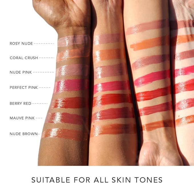 Oh-So-Luxe Liquid Tinted Lip Balm, Hydrating & Nourishing Tinted Lip Oil for dry dark lips, results in Soft & Glowing Lips, Moisturizing, Non-Sticky Perfect Pink Shade - 0.10 Fl Oz - RAS LUXURY OILS