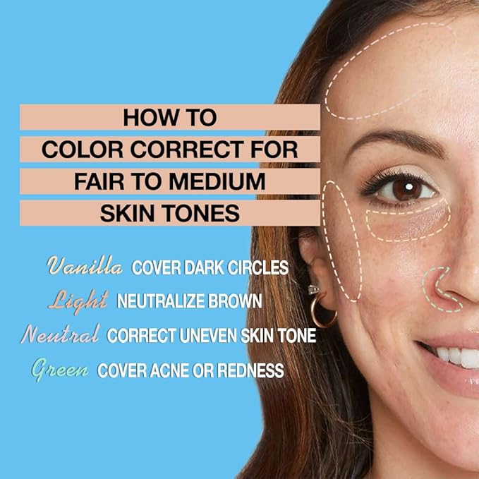 Kaely 2Pcs PROFESSIONAL MAKEUP Correcting Concealer Stick,Medium Coverage Concealer Crayon,under Eye Brightener Concealer for Dark Circles,corrector de ojeras,Lightweight,Vegan,05 HONEY PINK