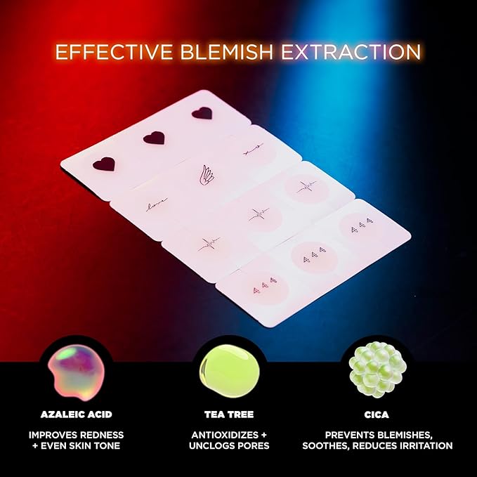 ZitSticka Invisible Pimple Patches for Face, Hydrocolloid Patches, Ultra-Thin Clear Azelaic Acid & CICA Blemish Patches, Pimple Stickers (Jonboy InkPatch Collection Cute 36 Pack)