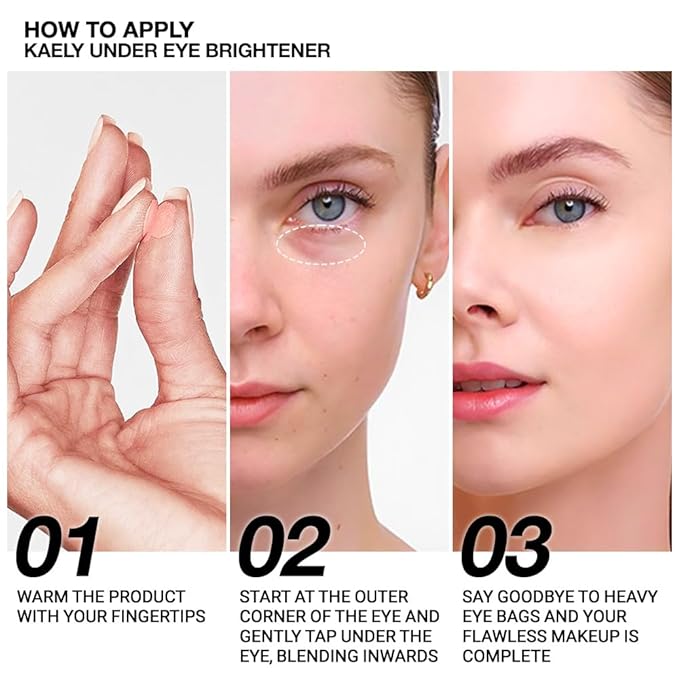 evpct Pink under Eye Corrector Brightener Concealers for Older Women Dark Circles, under Eye Cream Pot Concealer Full Coverage Peach Color Corrector Makeup, Nourishing Waterproof, Rose Pink