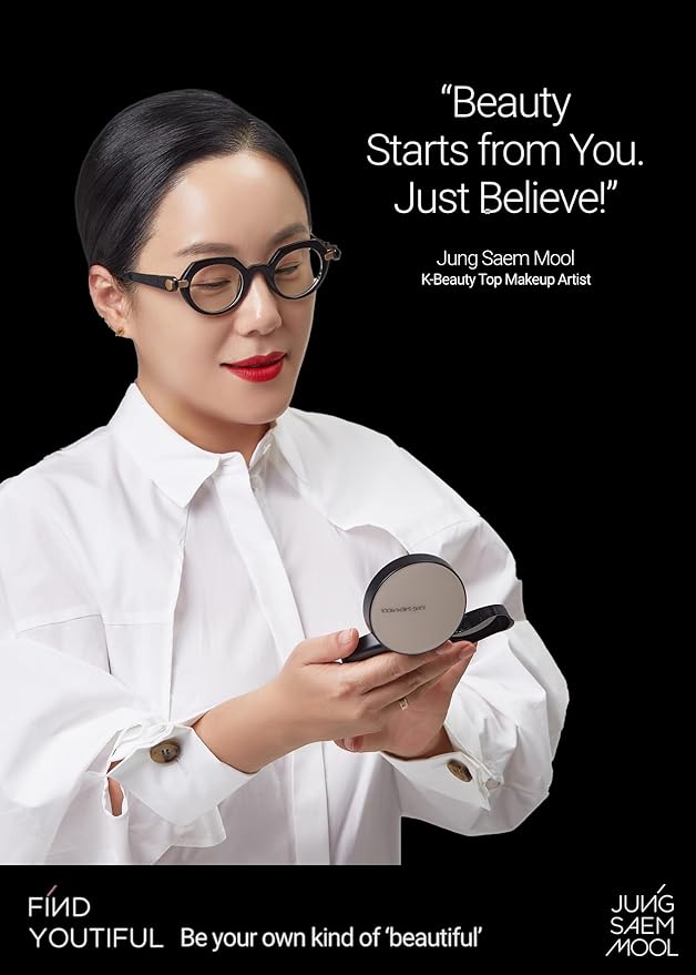 [JUNGSAEMMOOL OFFICIAL] Essential Skin Nuder Cushion (04 N Light) | Refill not Included | Natural Finish | SPF50 Broad Spectrum | Korean Makeup Artist Brand | Foundation Makeup