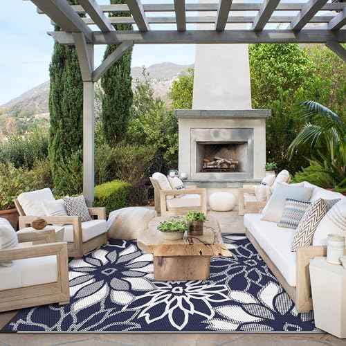 GENIMO Outdoor Rug, Waterproof Plastic Rugs - Image 4