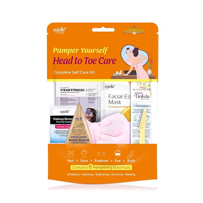Pamper Yourself Head-to-Toe Care Kit | 6-Piece Spa Gift Set | Ultimate Full Body Relaxation | Ideal Beauty Gift for Spa Days | Korean Skincare