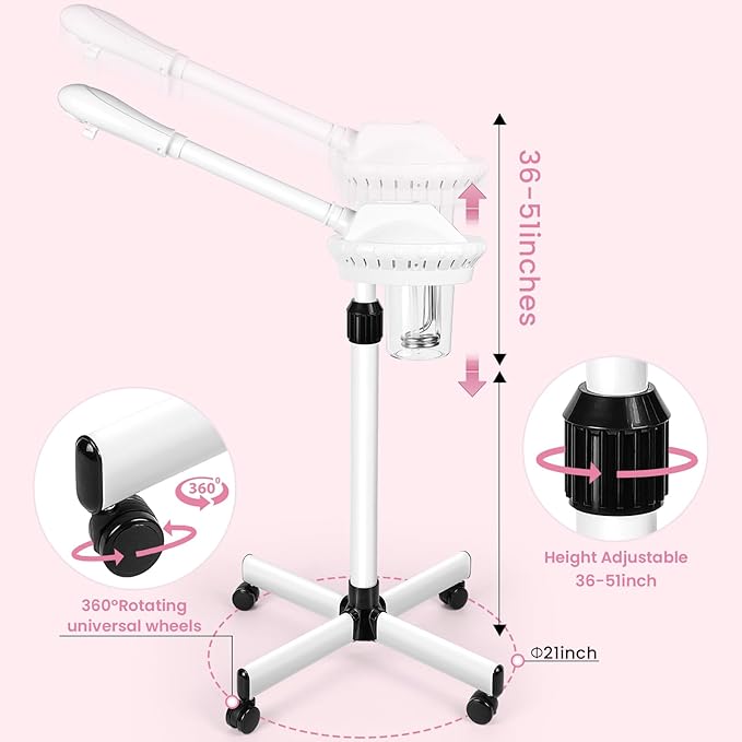 face Steamer Clean Skin Firming Pores and Moisturizing Suitable for a Beauty, Spa, at Home