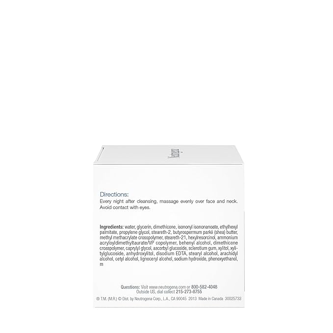Neutrogena Triple Age Repair Night Cream, 1.7oz Jar, Anti-Aging Face Cream, Face Moisturizer For Women & Men, Hydrating Night Face Moisturizer for Even Skin Tone & Firming, Vitamin C