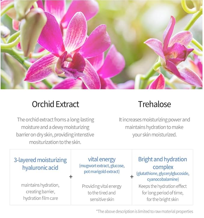 JMsolution Marine Luminous Pearl Deep Moisture 3 Step Skin Care Face Mask - Korean Skincare Facial Mask - boosting Brightening Moisturizing-10 Sheets for Dry Skin (Orchid)