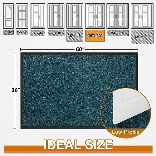 Mibao Super Absorbent Front Door Mat, Non-Slip Washable Indoor Doormats - Image 2