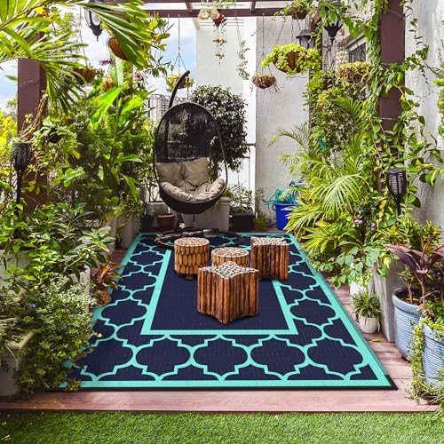 GENIMO Outdoor Rug, Waterproof Plastic Rugs - Image 3