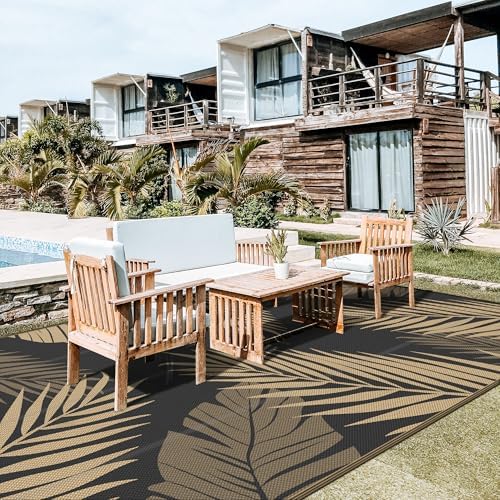 GENIMO Outdoor Rug, Waterproof Plastic Rugs 10'x20' - Image 4