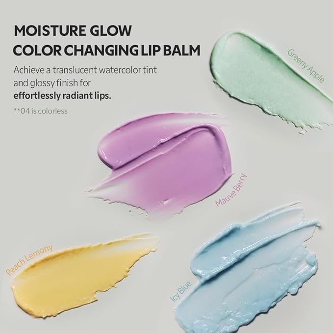 TIRTIR Water Mellow Lip Balm, 02 Mauve Berry, 0.11 Fl Oz – pH Color Changing Organic Korean Lip Care, Lightweight Deep Hydration Lip Moisturizer for Women Men, Paraben Free