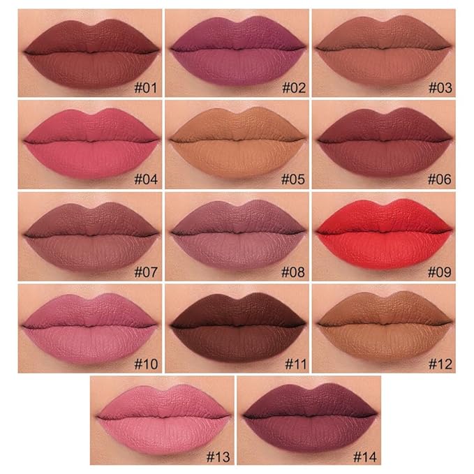 2Pcs Longwear Liquid Lip Liner Stain Marker Pen Set Long Lasting Waterproof, Pink Red Maroon Dusty Mauve Matte 24 Hour Lip Liner and Lipstick Combo, Color Stay Lipliner All Day, Lips Stain peel off