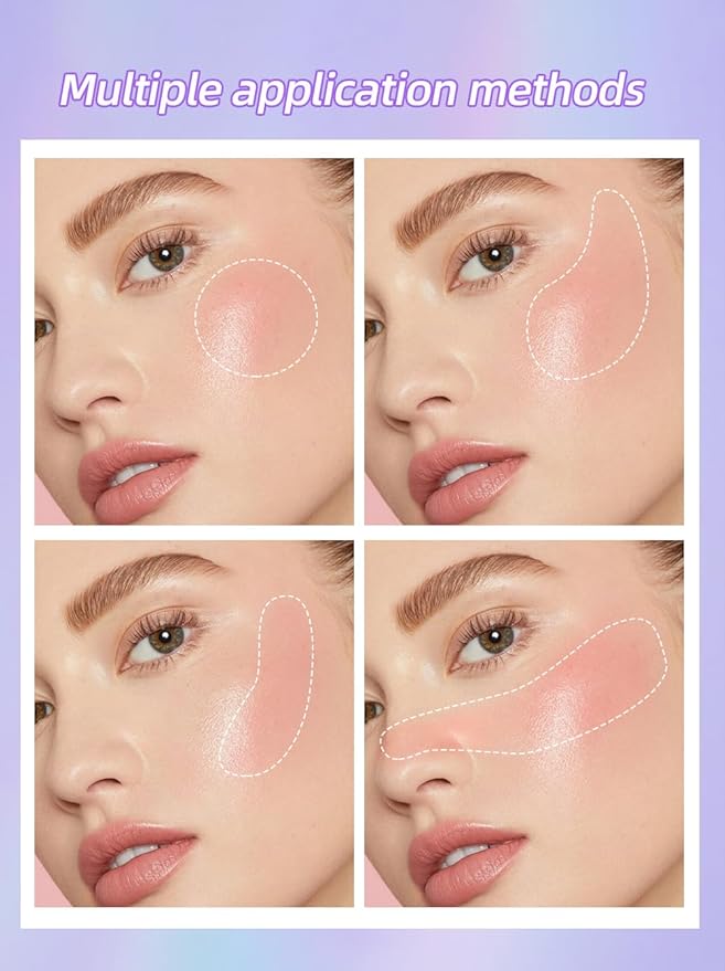 Warm Change Blush Clear Color Change Moisturizing Natural Nude Long-lasting All-Day Face Enhancing Makeup Color,